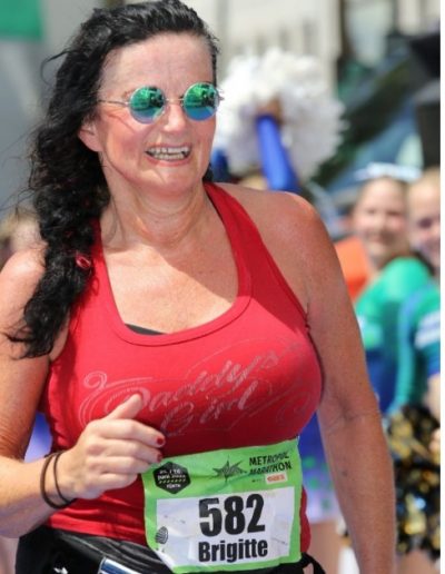 Brigitte Weber beim Run